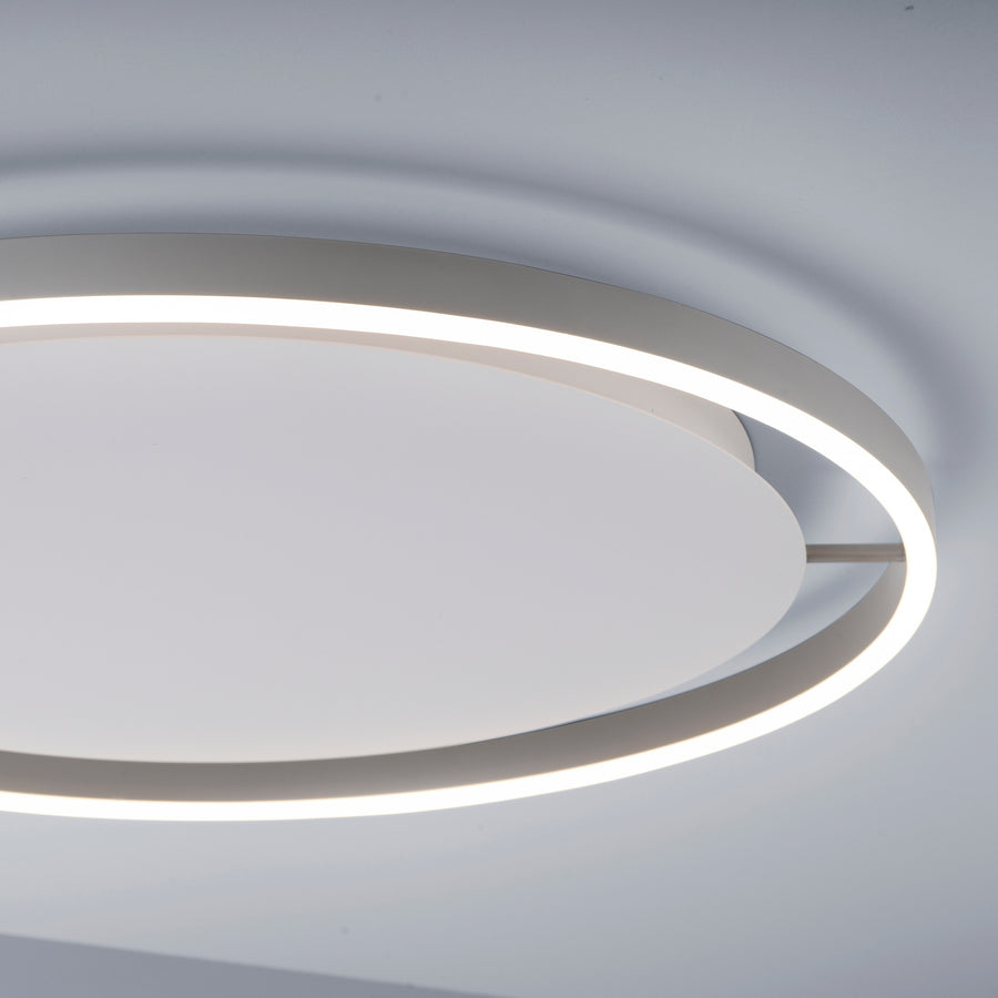 Plafonnier Ritus aluminium, L 58,5 cm