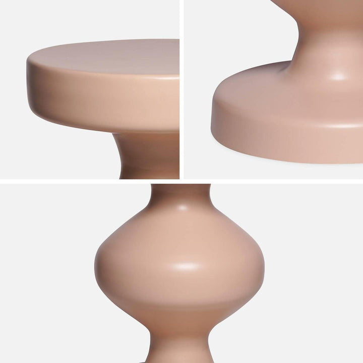 Alice'S Home - Table D'Appoint. Bout De Canapé. Table De Chevet En Métal. Rose. Hawa Ø29.5 X H 47Cm | Designix - Amazon    - https://designix.fr/