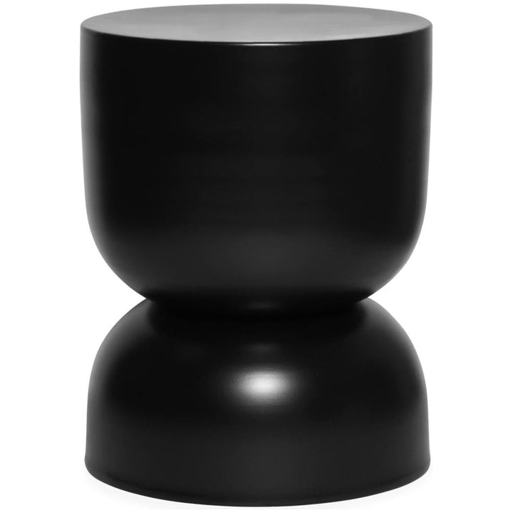 Alice'S Home - Table D'Appoint. Bout De Canapé. Table De Chevet En Métal. Noir. Madi Ø32 X H 42Cm | Designix - Amazon    - https://designix.fr/