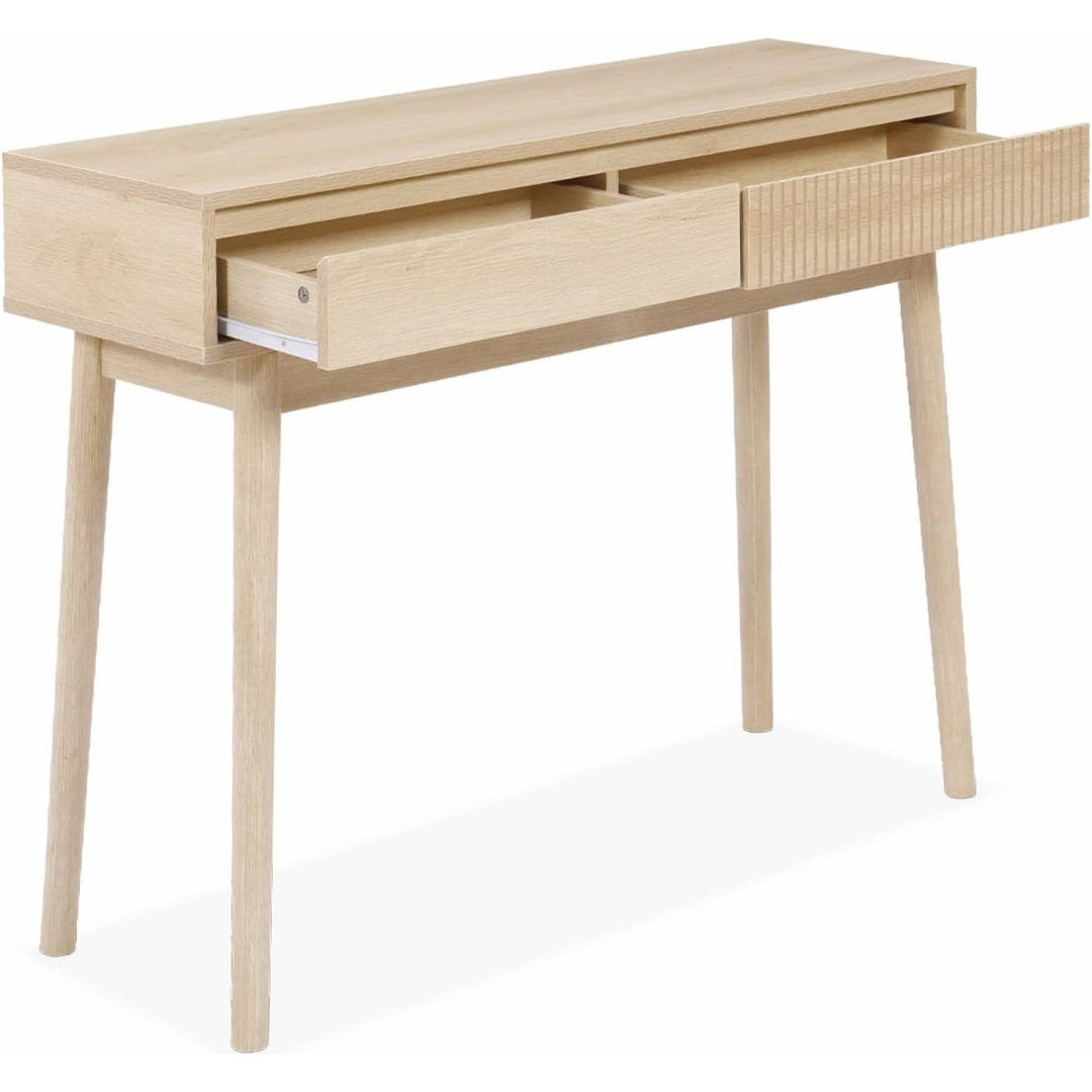 Alice'S Home - Console Décor Bois 2 Tiroirs - Linear | Designix - Amazon    - https://designix.fr/