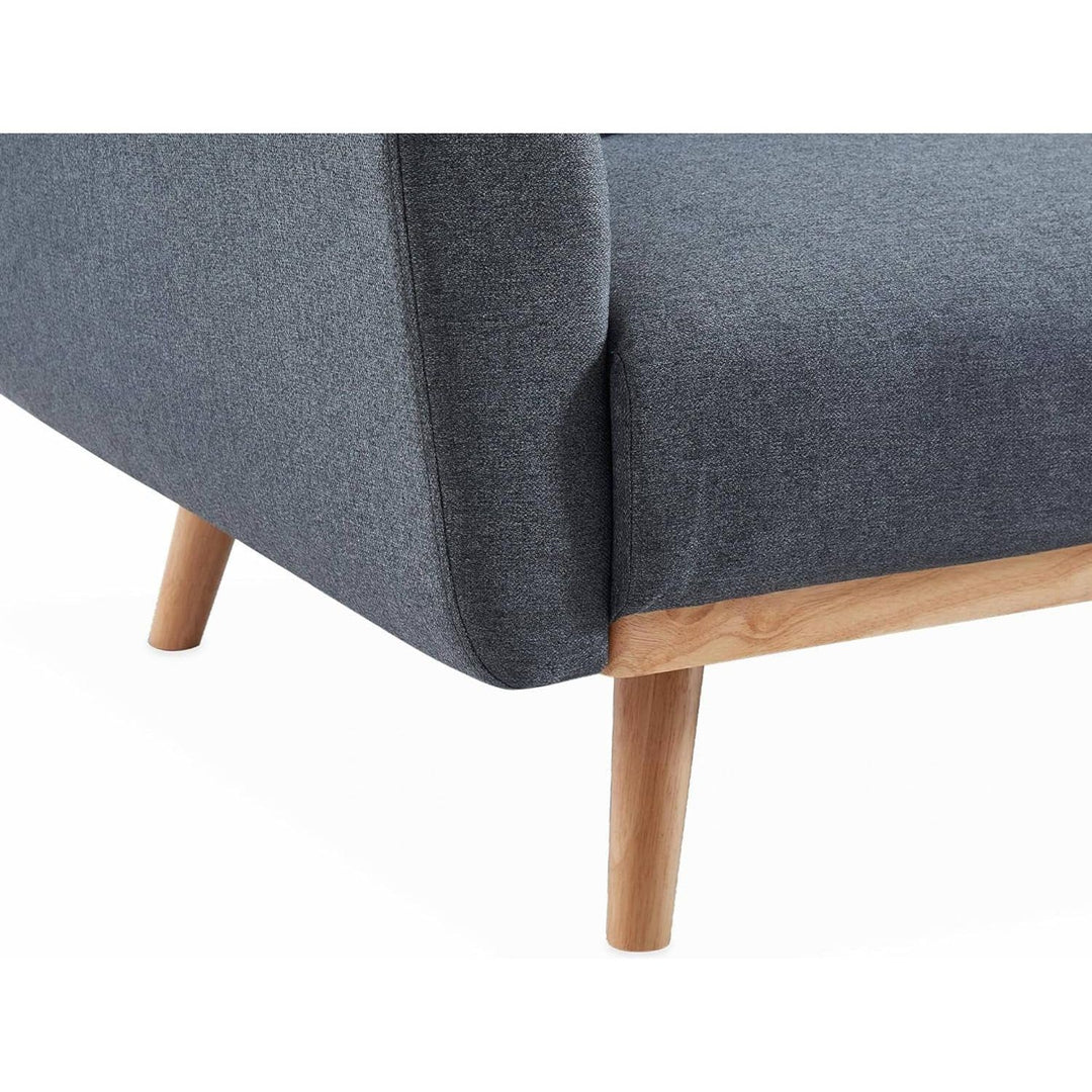 Alice'S Home - Canapé Convertible Design En Tissu - Oskar - 2-3 Places Scandinave Droit Avec Pieds Bois | Designix -     - https://designix.fr/