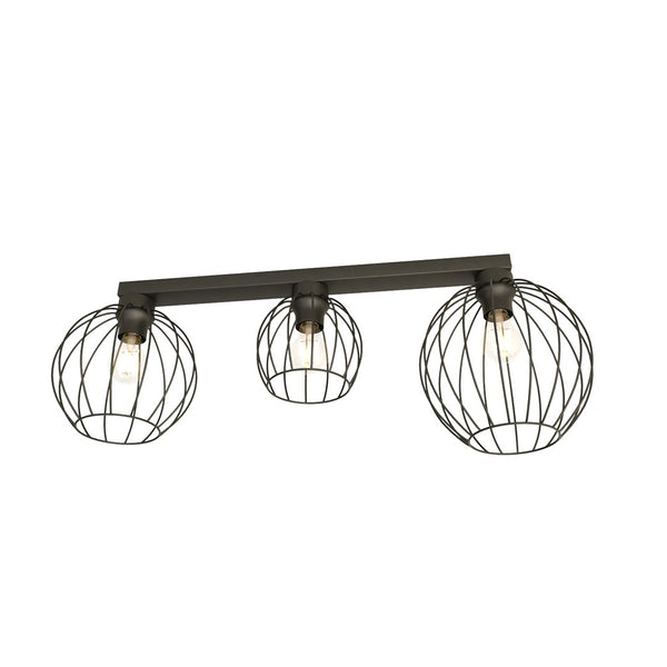 Suspension Nest 3 lumières noire