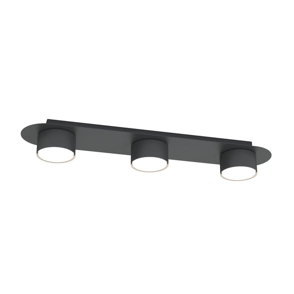 Plafonnier Diaz 3 lumières noir