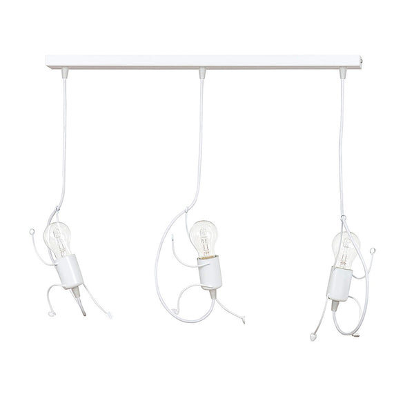 Suspension Bobi 3 lumières blanche