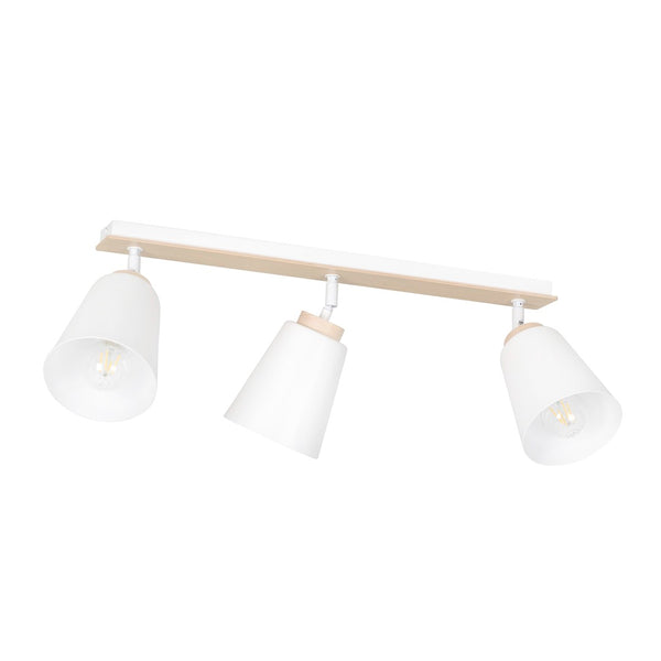 Plafonnier Atlas 3 lumières blanc