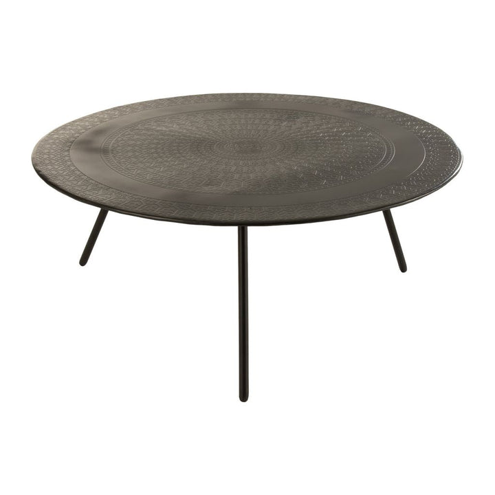 Table à 3 pieds en métal noir de grande taille | Designix -     - https://designix.fr