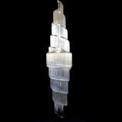 Suspension spirale en cristal