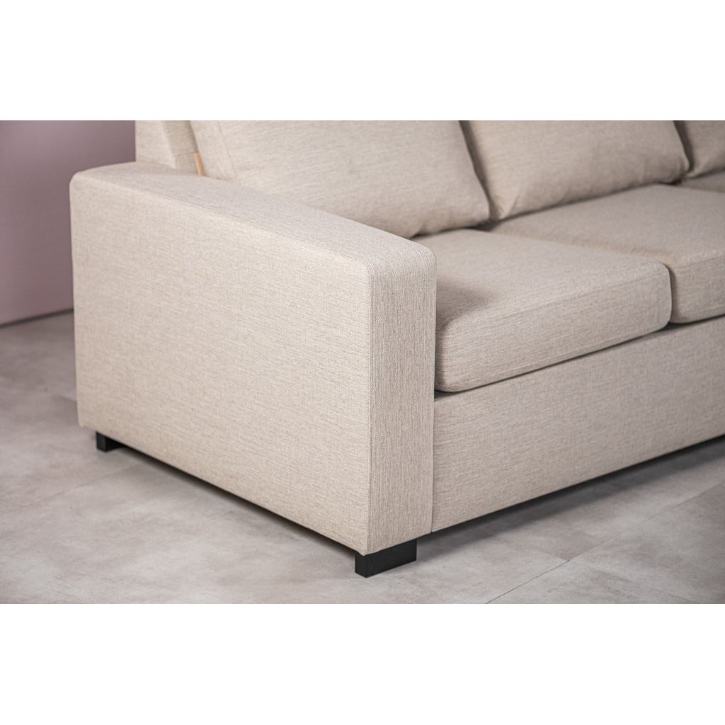 3 places d'angle à droite, tissu Inari 22, beige I460 | Designix -     - https://designix.fr/