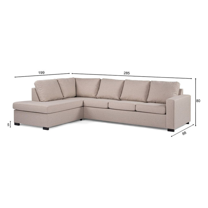 3 places d'angle à droite, tissu Inari 22, beige I460 | Designix -     - https://designix.fr/