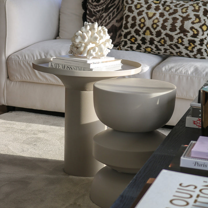 Table d'appoint Jon Métal Moderne Noir Design | NOVA