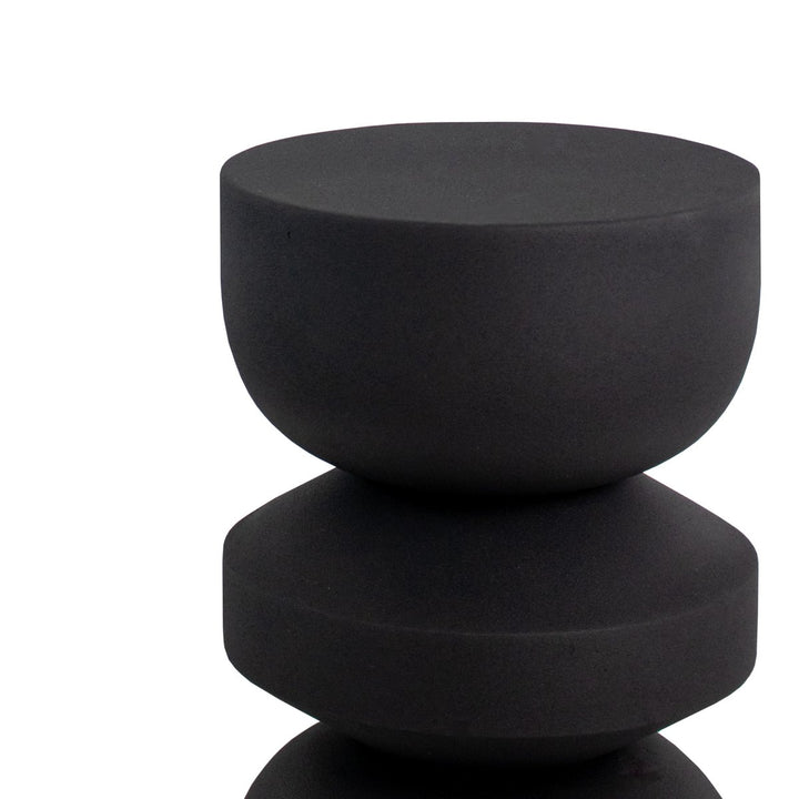 Table d'appoint Jon Métal Moderne Noir Design | NOVA