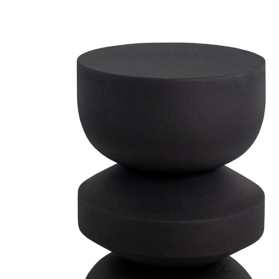 Table d'appoint Jon Métal Moderne Noir Design | NOVA