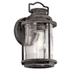 Applique d'extérieur Ashland Bay en verre, zinc et transparent, Ø 15,4 cm, IP44