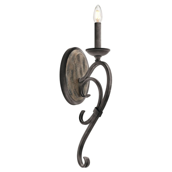 Applique murale Taulbee en métal, zinc, hauteur 45,7 cm