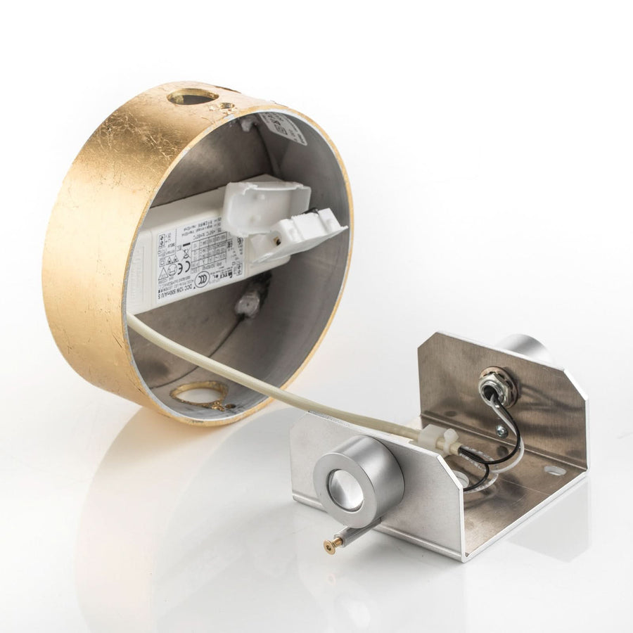 Applique murale LED Sunny en aluminium, or, hauteur 13 cm