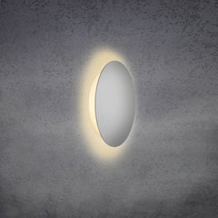 Applique murale LED Blade en aluminium, argenté mat, Ø 24 cm