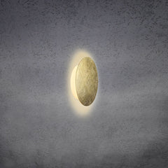 Applique murale LED Blade en aluminium, doré, Ø 18 cm