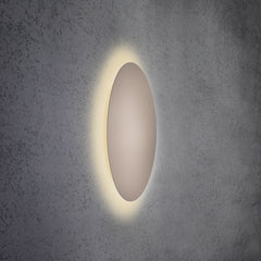 Applique murale LED Blade en aluminium, taupe, Ø 59 cm