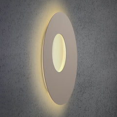 Applique murale LED Blade Open en aluminium, taupe, Ø 59 cm