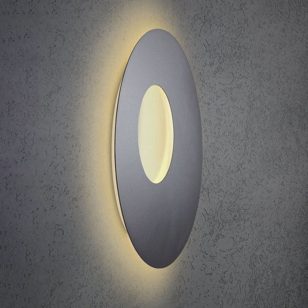 Applique murale LED Blade Open en aluminium, anthracite, Ø 59 cm