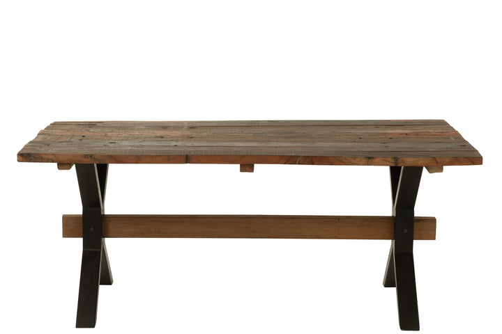 Table Vintage en Bois Recyclé