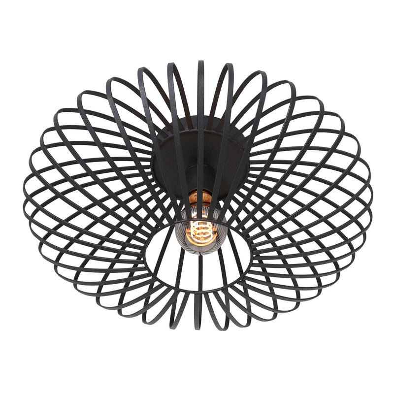 Plafonnier noir Dunbar 3097ZW Ø40 cm douille E27