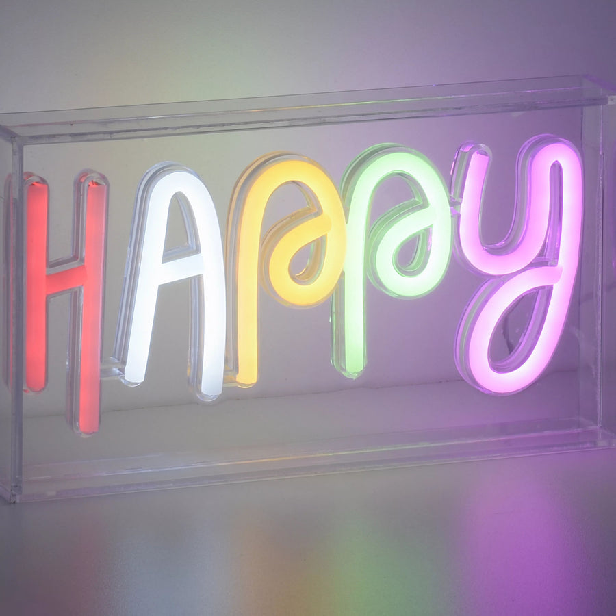 Applique murale Neon-Happy multicolore