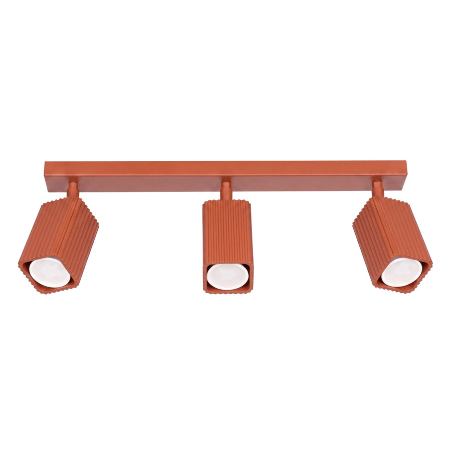 Plafonnier RAYO 3L Ocre rouge