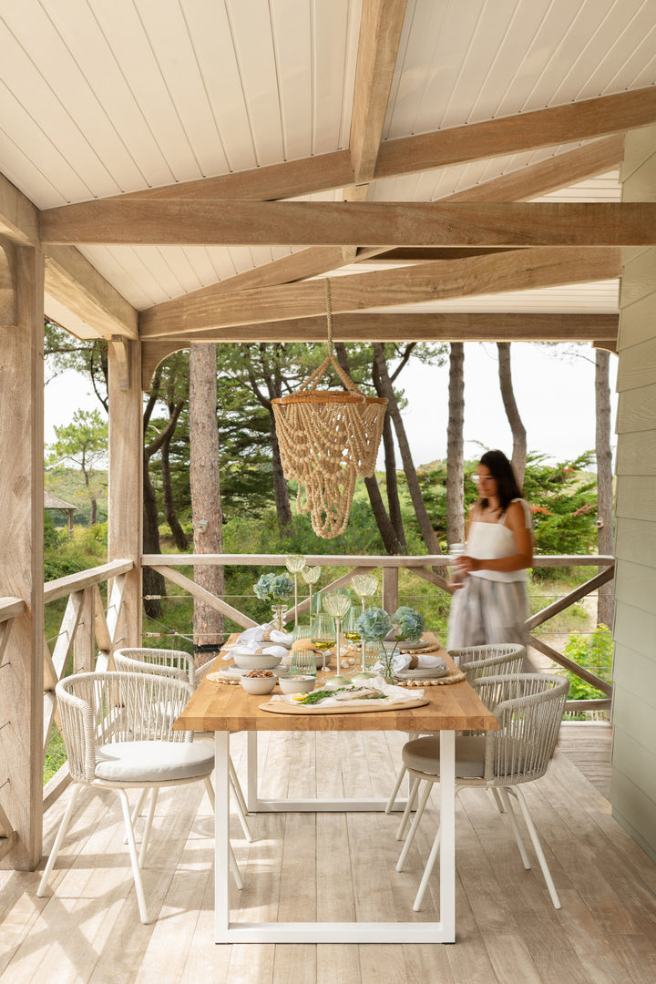 Pieds Table Acier Blanc