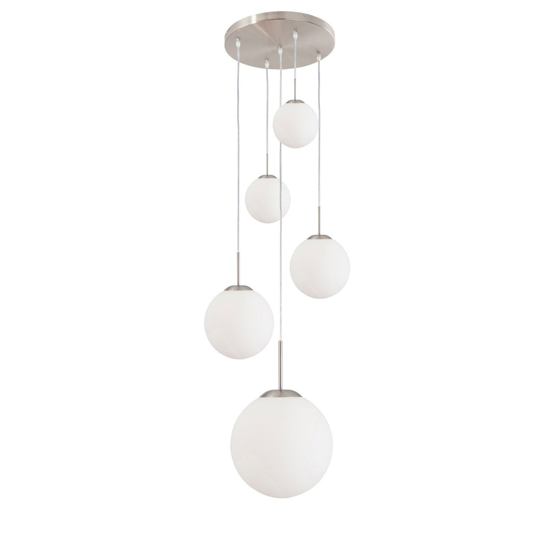 Suspension luminaire Bollique argenté