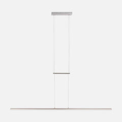 Suspension barre led, acier brossé 150 cm à variateur tactile, salle à manger | Profilo