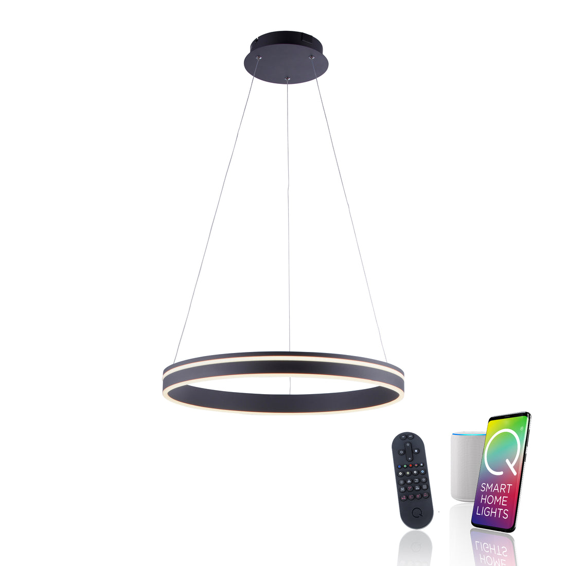 Suspension luminaire | Q-Vito Anthracite