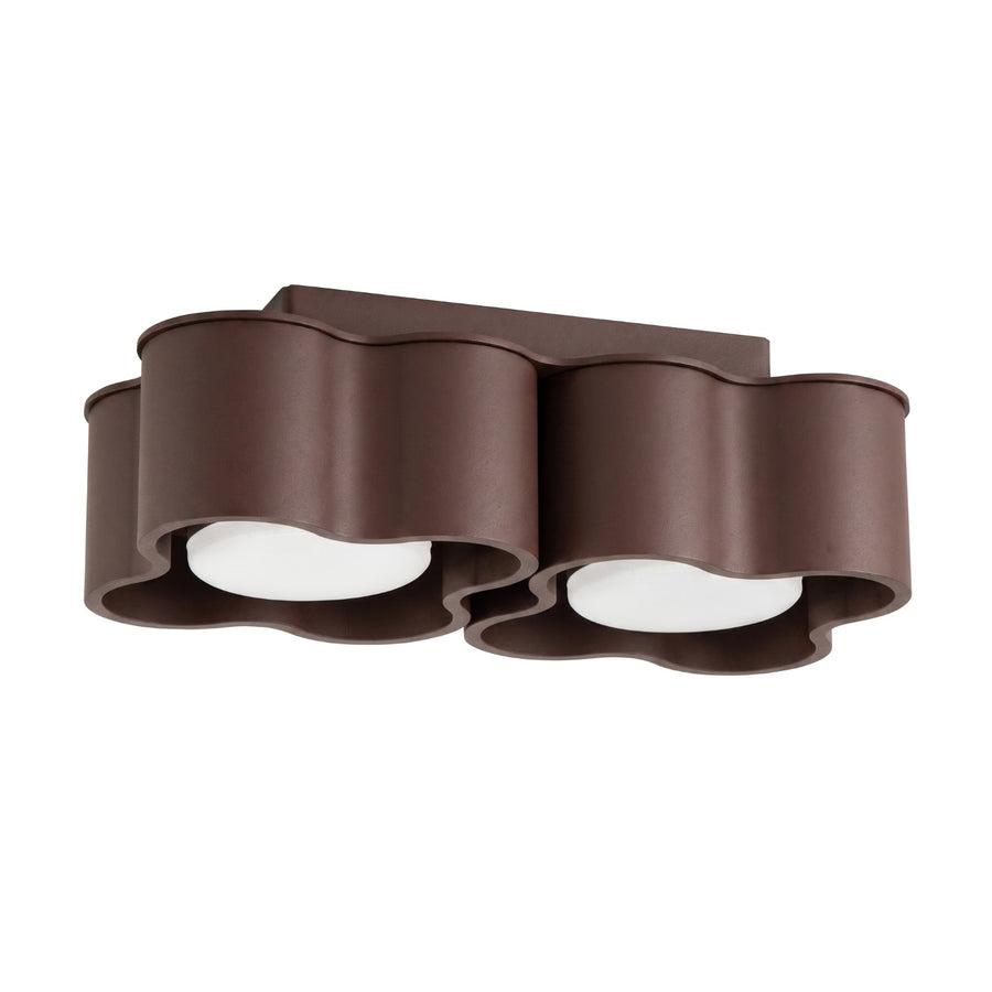 Plafonnier OVIO 2 GX53 Marron