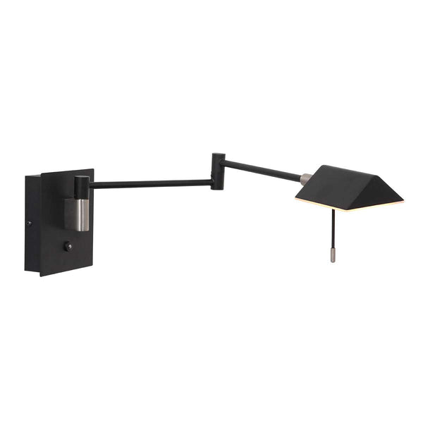 Applique murale Retina 3402ZW noire avec des ports USB