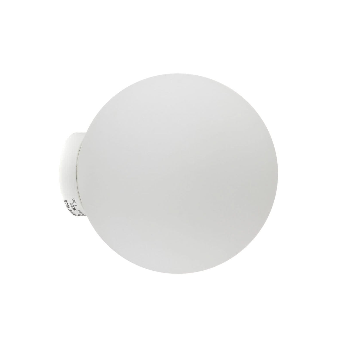 Applique murale Lumi Sfera en verre, blanc, Ø 14 cm, IP44