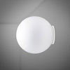 Applique murale Lumi Sfera en verre, blanc, Ø 35 cm