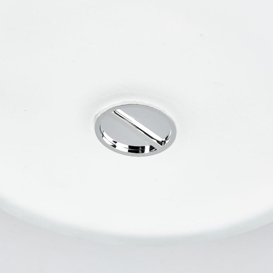 Plafonnier Mini Button en verre, blanc, Ø 14 cm, IP44