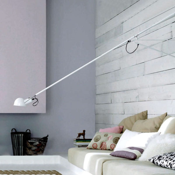 Applique murale 265 en laiton, blanc