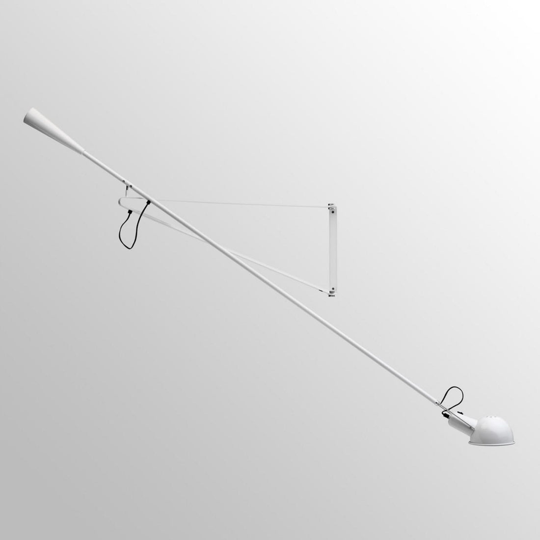Applique murale 265 en laiton, blanc