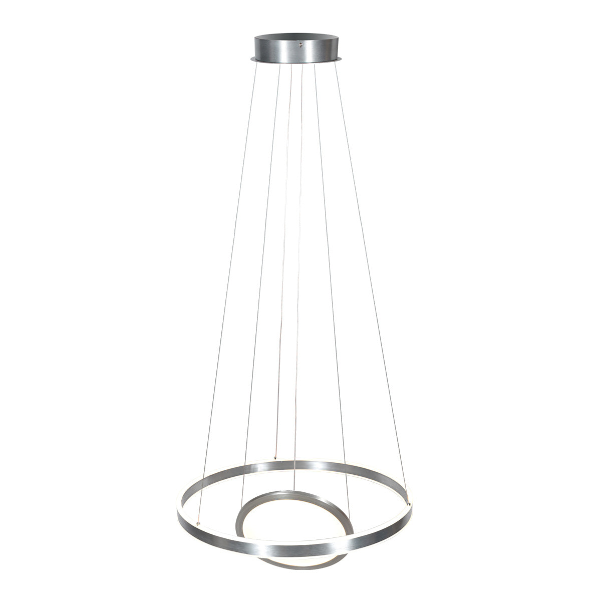 Suspension Ringlux 3514ST acier 60 cm avec plaque intérieure