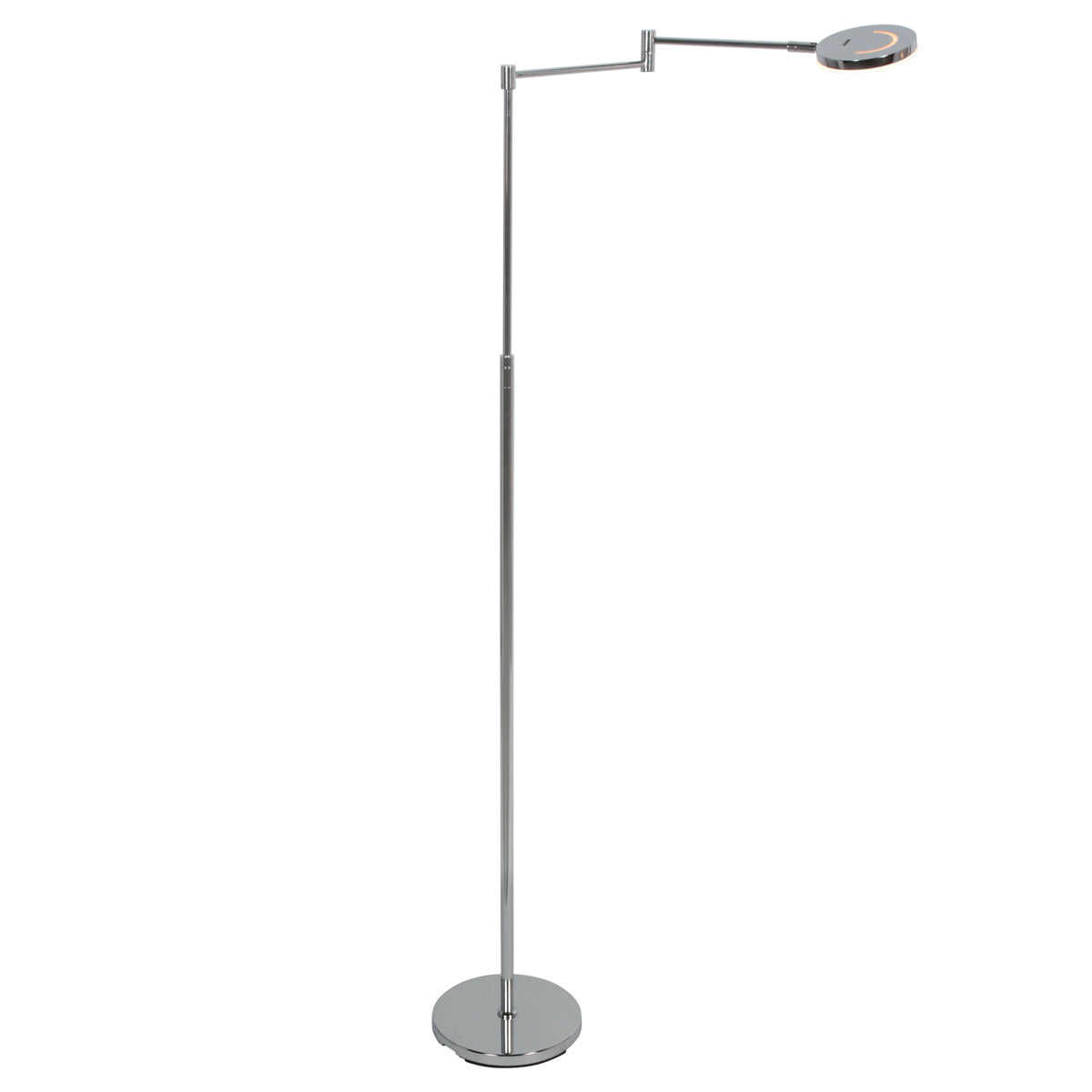 Soleil 3515CH lampadaire – design LED rechargeable en chrome