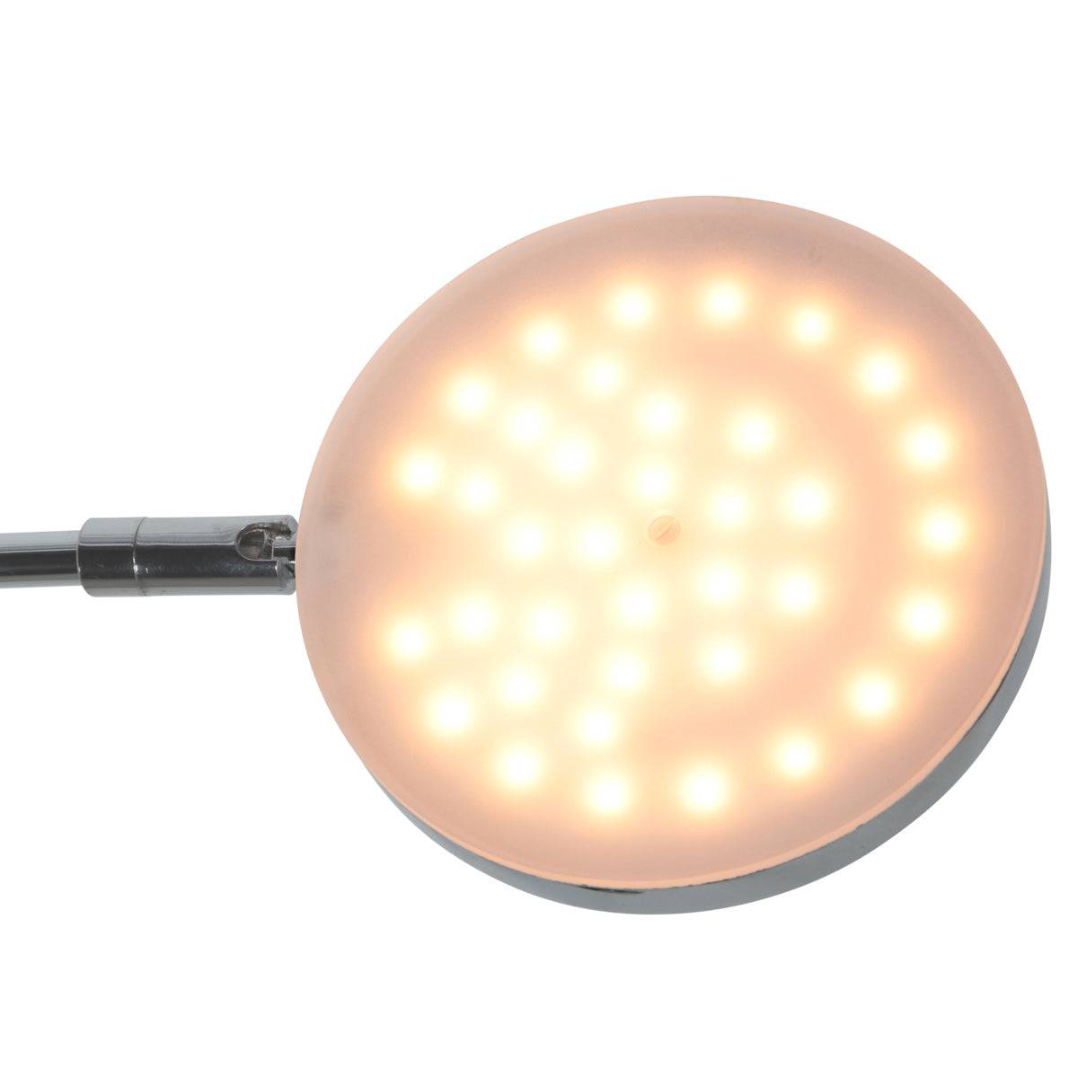 Soleil 3515CH lampadaire – design LED rechargeable en chrome
