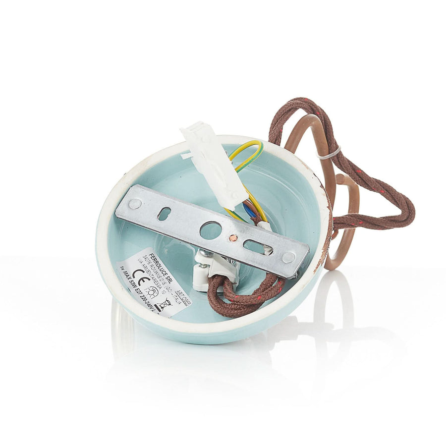 Applique murale C665 en céramique, turquoise, Ø 5,5 cm
