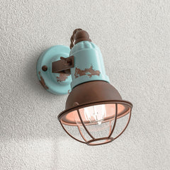 Applique murale C1675/1 en céramique, turquoise, Ø 9 cm