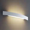 Applique murale LED Riga en verre, blanc, hauteur 7 cm