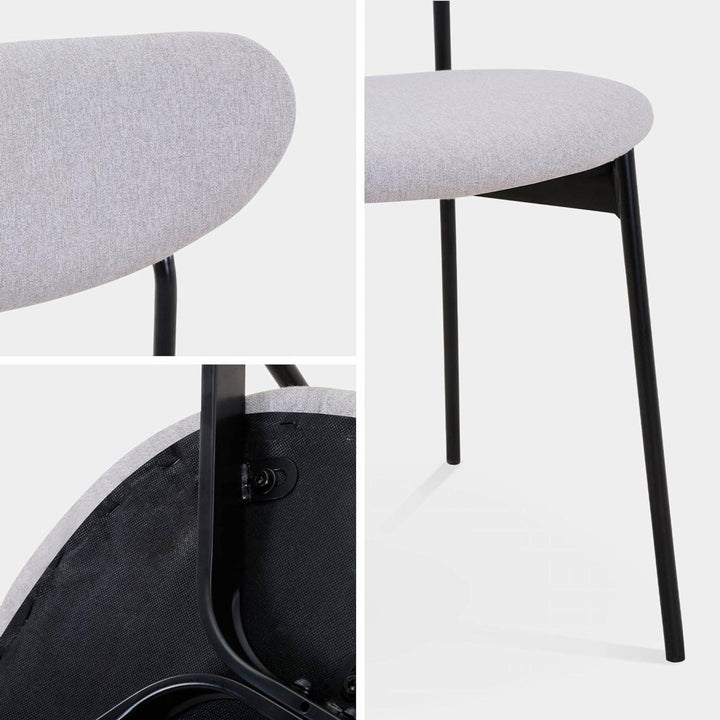 "Chaises Scandinaves Vintage Grises" | Designix - 3333    - https://designix.fr/