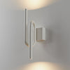 Applique murale LED Tobia en métal, blanc, hauteur 40 cm