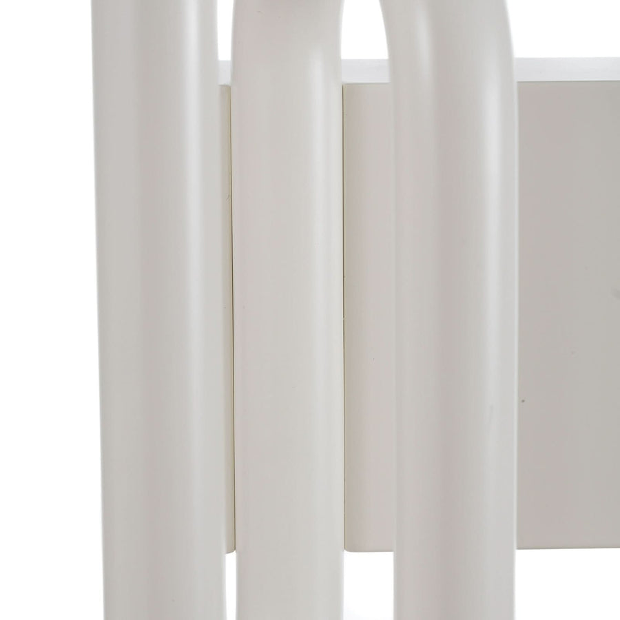 Applique murale LED Tobia en métal, blanc, hauteur 40 cm