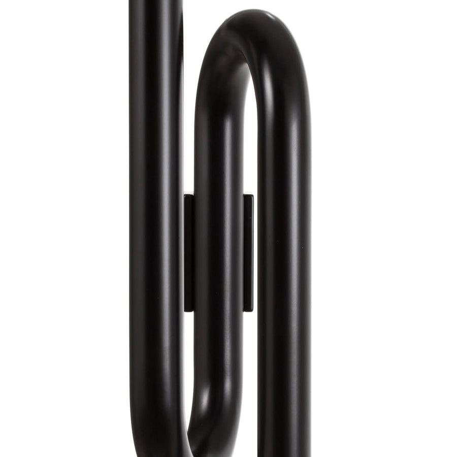 Applique murale LED Tobia en métal, noir, 2 lumières, hauteur 40 cm