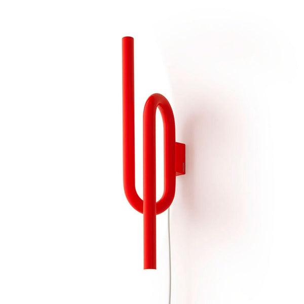 Applique murale LED Tobia en métal, orange, 2 lumières, hauteur 40 cm